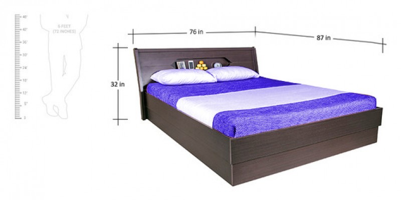 Ahou king size bed with storage